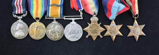 A WWI military medal group to Lance
