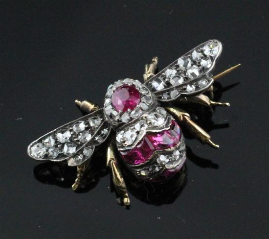 A late Victorian gold diamond ruby 171a0b