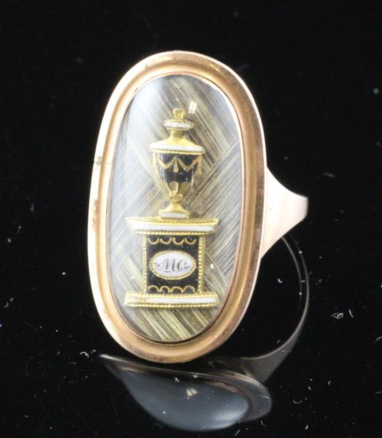 A George III gold memorial ring