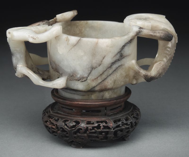 Chinese Ming carved jade libation 174169