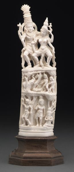 Indian carved ivory figure(International