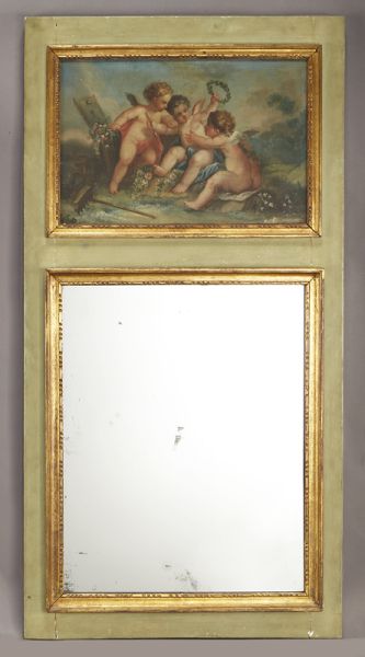 Louis XVI style painted and gilt 1741f1