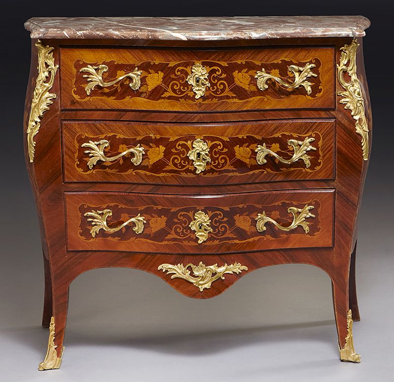 Louis XV style ormolu mounted marquetry 1741f7