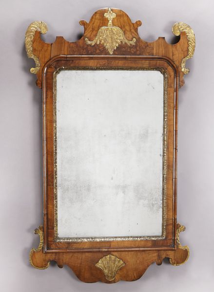 Georgian parcel gilt walnut framed 1741fb