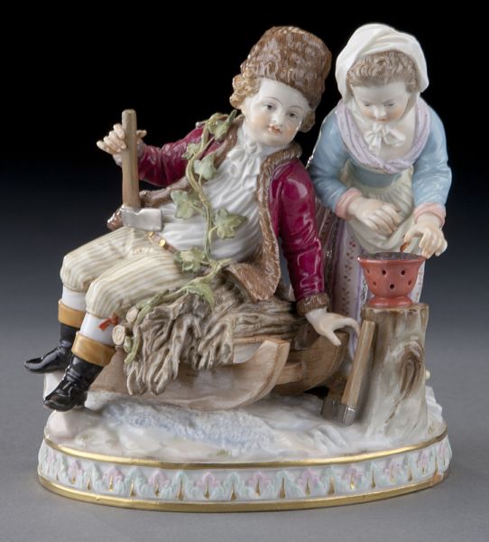 Meissen figural group emblematic 174207