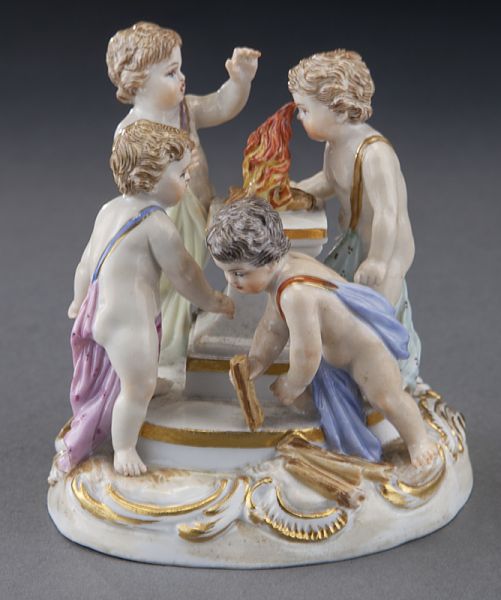 Meissen porcelain figural group