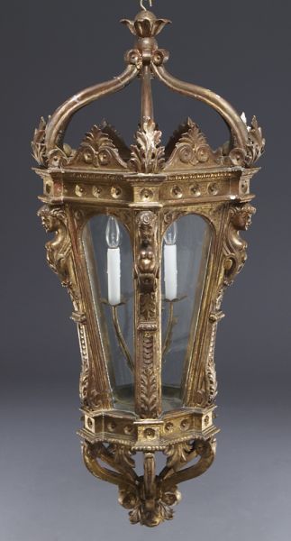 Italian carved gilt wood lanternthe 174256