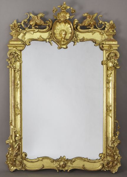 French carved gilt framed wall