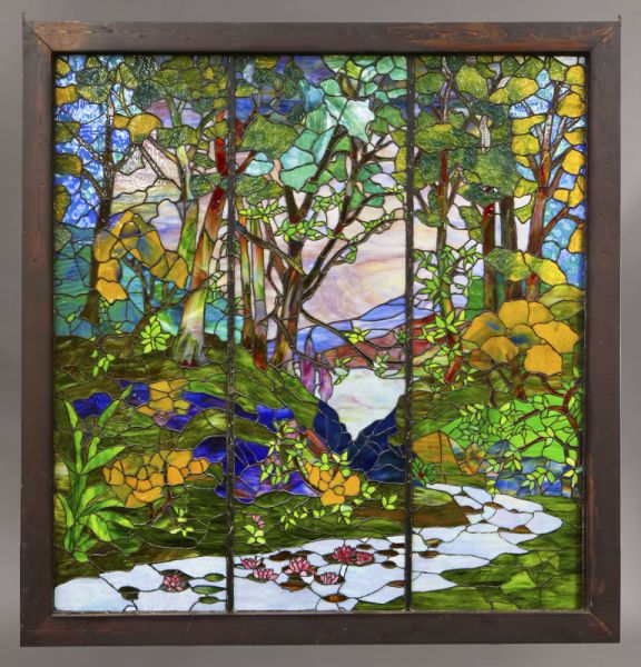 Tiffany style stained glass windowhaving 174274