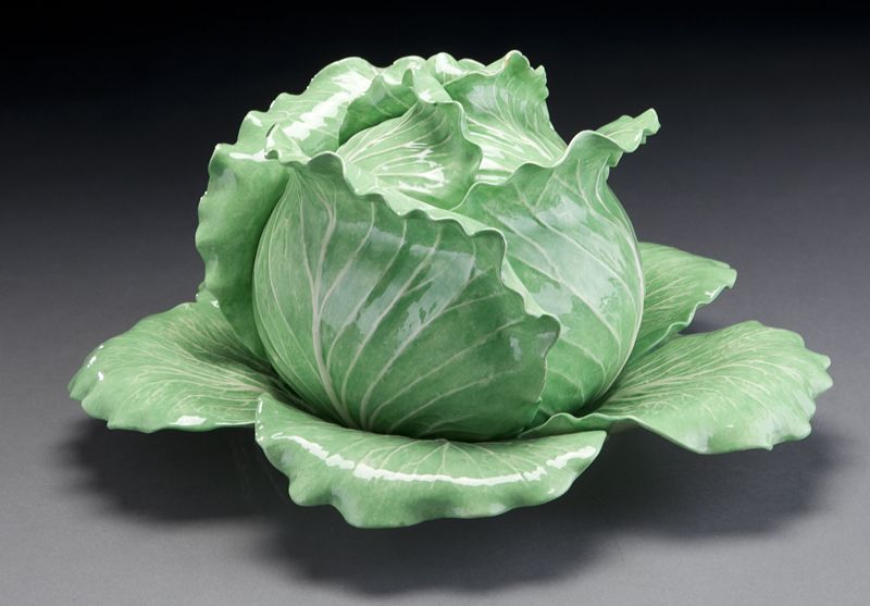 Dodie Thayer ''Lettuce Leaf'' glazed