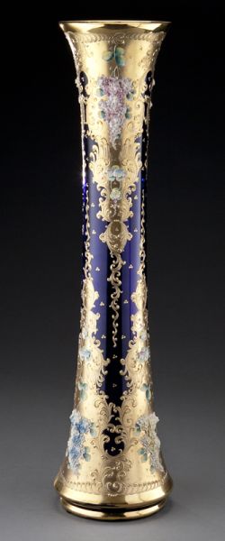 Monumental Bohemian cobalt glass 1742d3