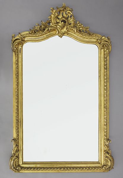 Louis XV style gilt rococo mirrorhaving