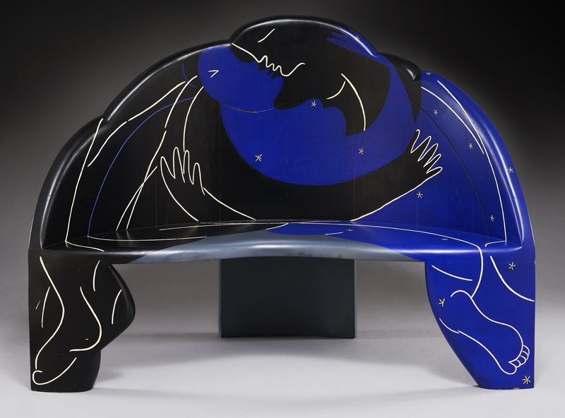 Alan Siegel bench sculpture ''The