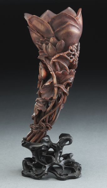 Chinese Qing horn carving(International