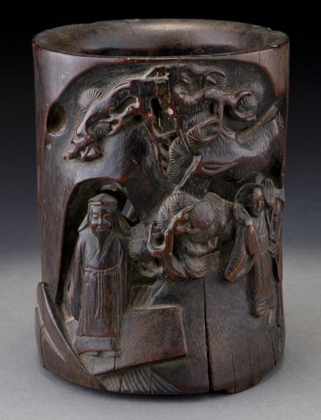 Chinese early Qing carved bamboo