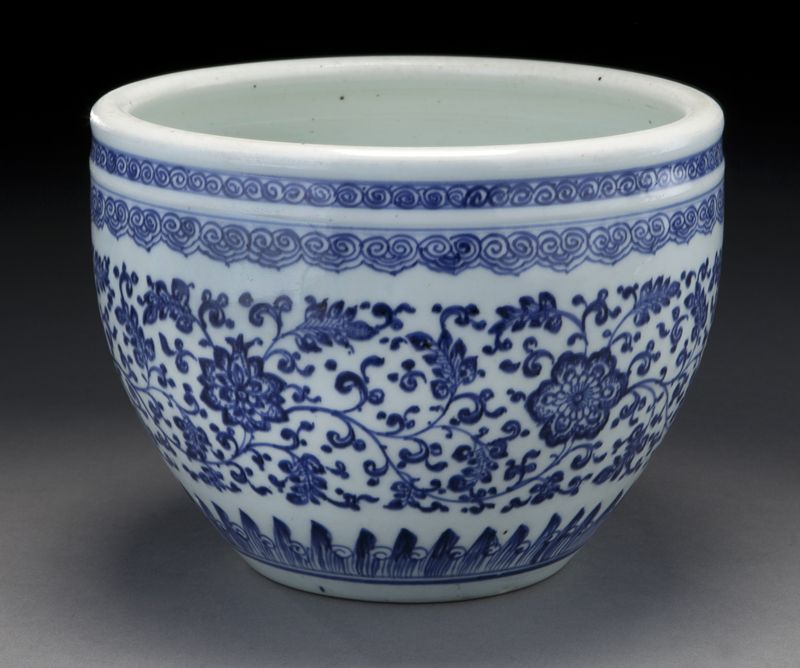 Chinese Qing blue and white porcelain 1743bf