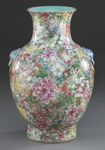 Chinese Qing famille rose millefiori 174469