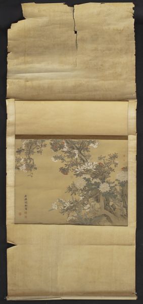 After Shen Quan watercolor scroll 17449b