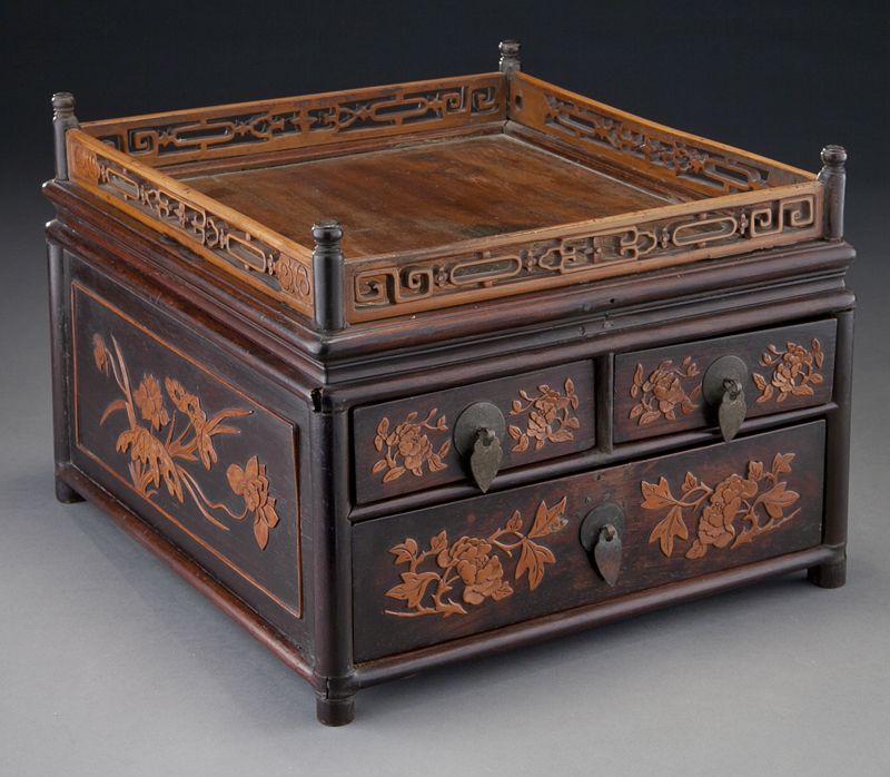 Chinese nanmu rosewood and boxwood 1744a6