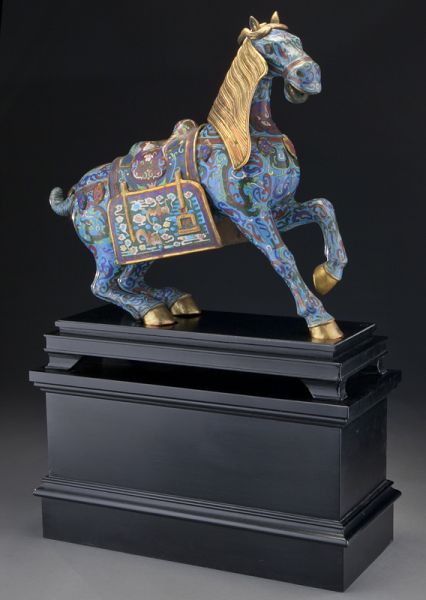 Chinese cloisonne horse 17 H x 1744c9