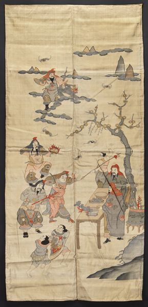 Chinese Qing kesi panel depicting 1744c3