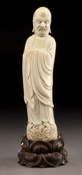 Chinese carved ivory Master Damo 174500