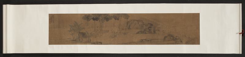 Chinese watercolor scroll attr  174514