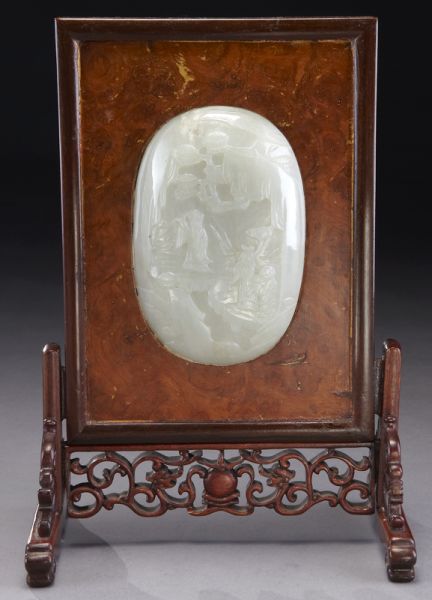 Chinese Qing jade mounted table 174526