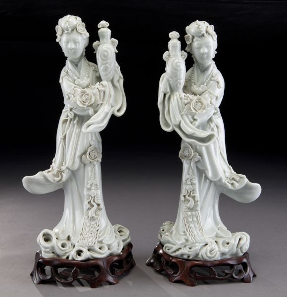 Pr. Chinese Qing blanc de chine porcelain