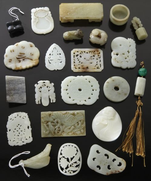 22 Pcs Chinese Ming Qing carved 17455d