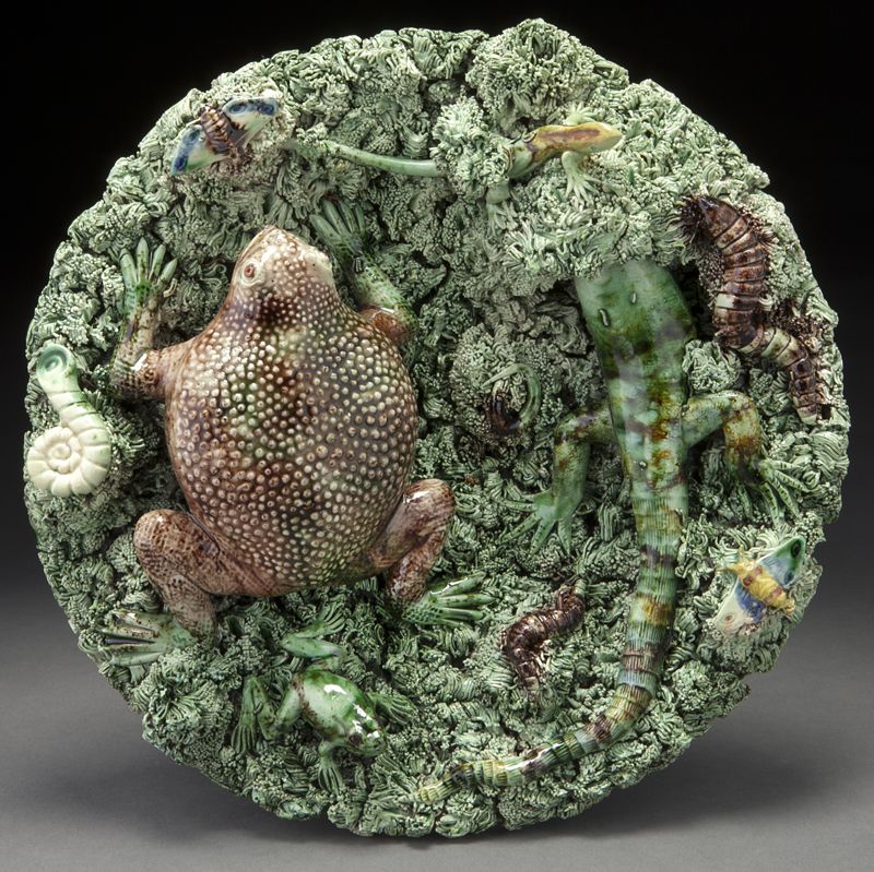 Portuguese palissy dish by Jose Alves