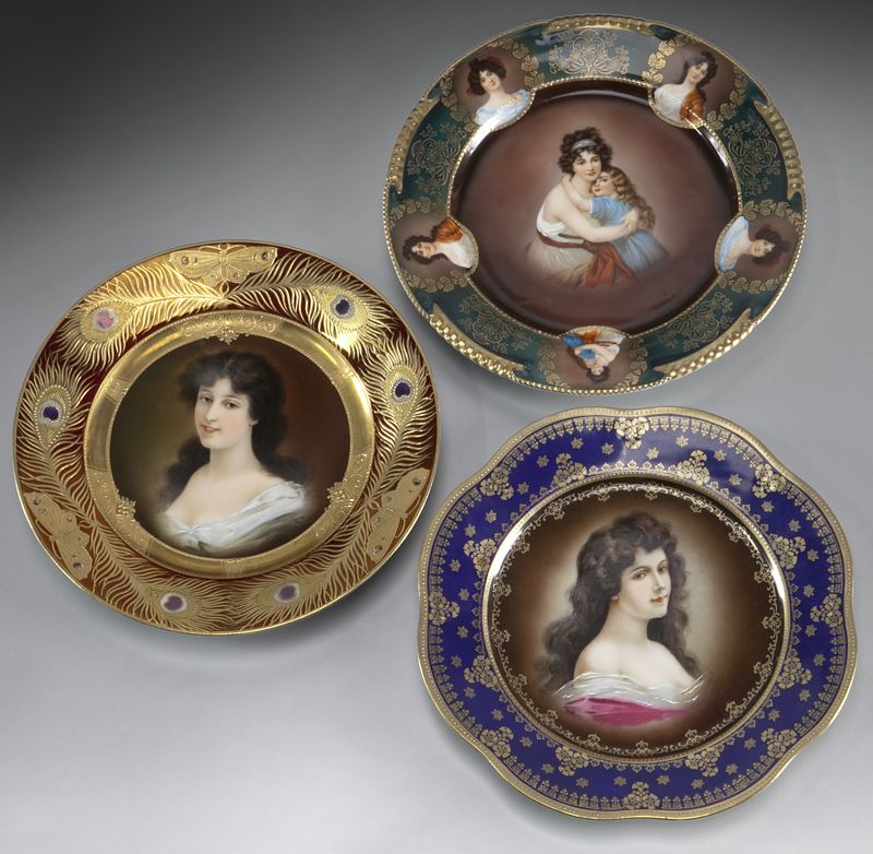  3 Royal Vienna style painted 174634