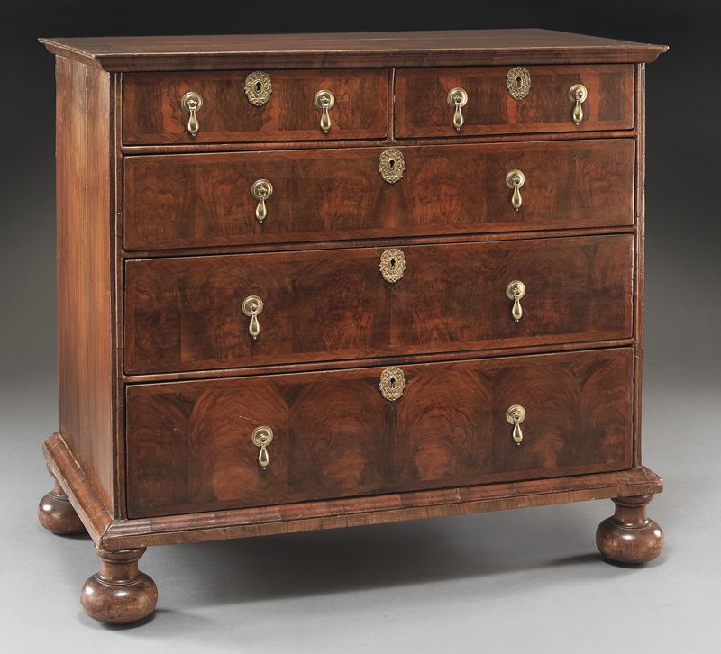 Queen Anne style walnut chest of 174685