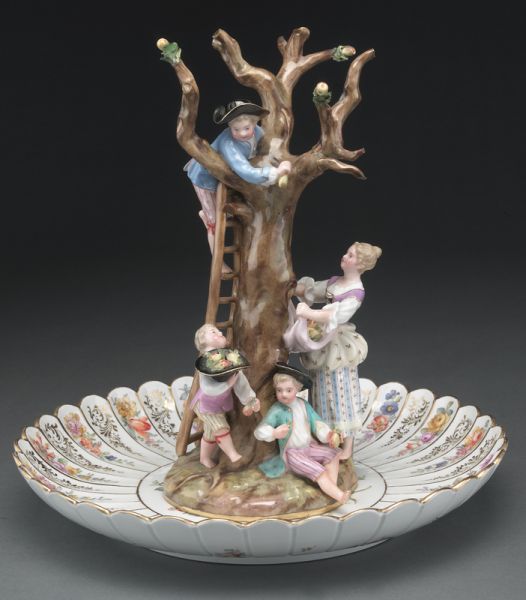 Meissen porcelain figural group The