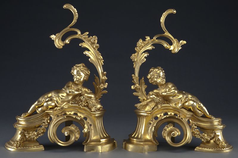 Pr Louis XV style gilt bronze 1746ee