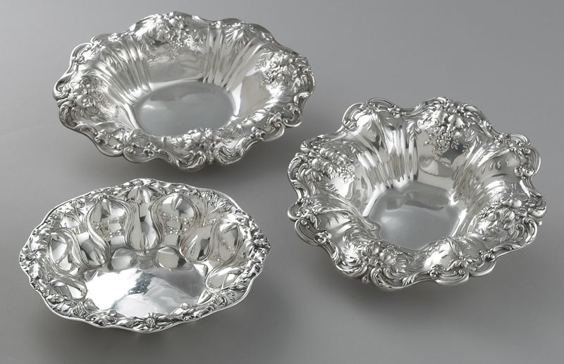  3 Sterling silver bowls including 1746e9