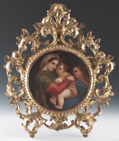 KPM style porcelain plaque after 174721