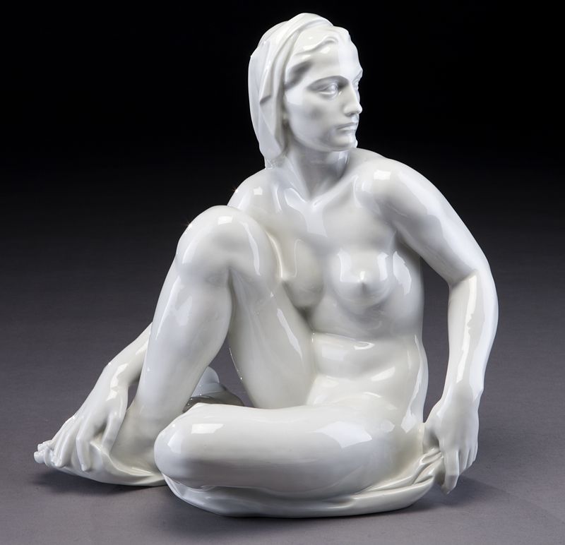 German white porcelain figure of