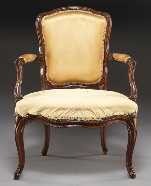 ''P. Remy'' Louis XV carved walnut