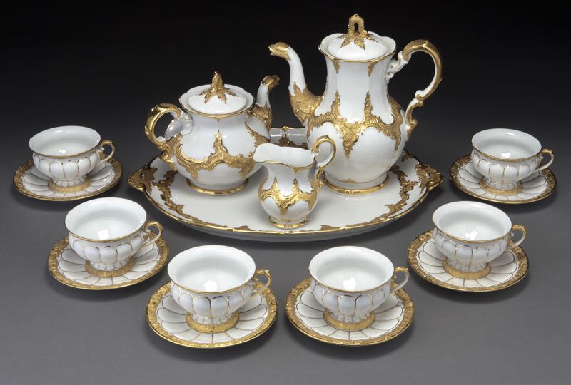 16 Pc Meissen porcelain coffee 174755