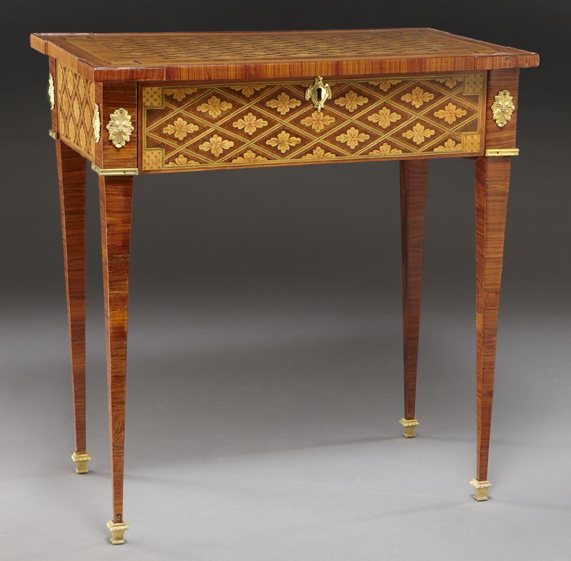 Louis XVI style inlaid table deskwith 174756