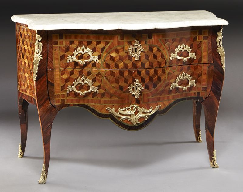 Louis XV marble top commode the 174777