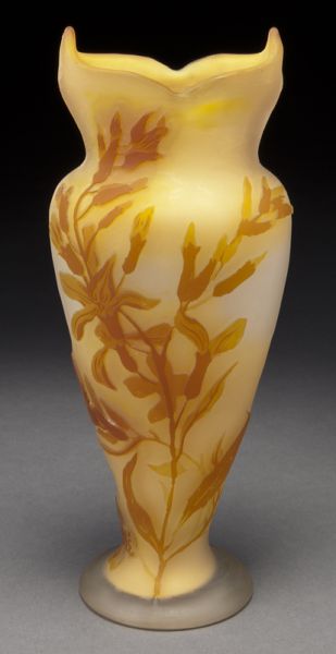 Galle cameo glass vase with deeply 174783
