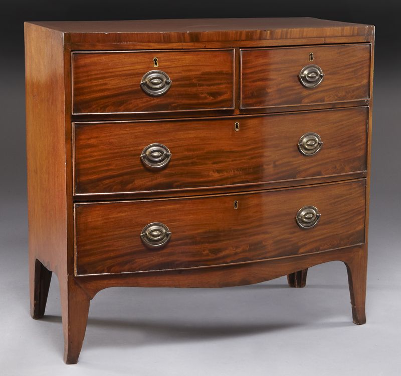 Georgian mahogany bow front chest 1747a0