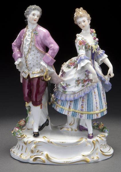 Meissen porcelain figural group