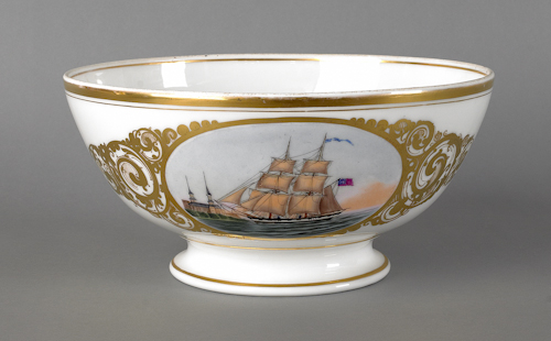 English porcelain bowl of nautical