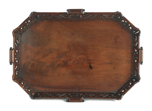 George III mahogany tray ca 1770 17485a