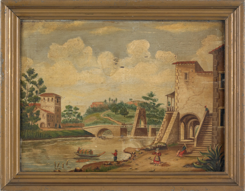 Continental oil on panel canal 174865