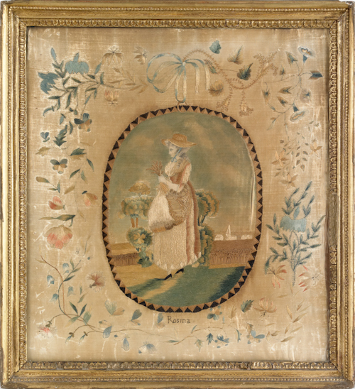 English silk embroidery early 19th 174867