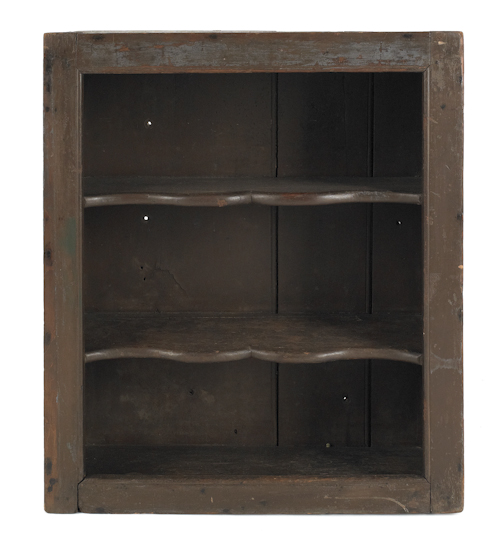 Pennsylvania poplar open wall cupboard 1748c4